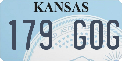 KS license plate 179GOG