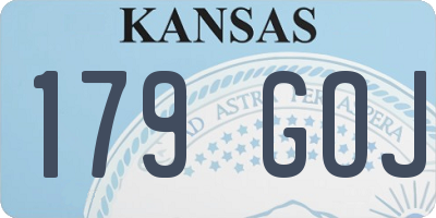 KS license plate 179GOJ