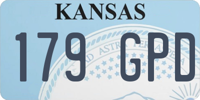 KS license plate 179GPD