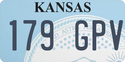 KS license plate 179GPV