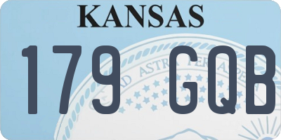 KS license plate 179GQB