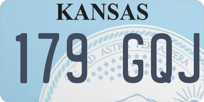 KS license plate 179GQJ