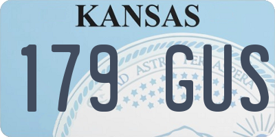 KS license plate 179GUS