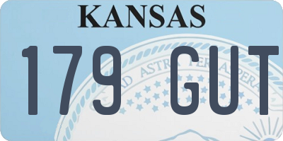 KS license plate 179GUT