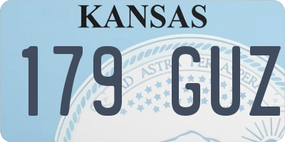 KS license plate 179GUZ