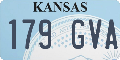 KS license plate 179GVA