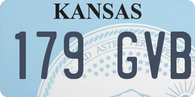 KS license plate 179GVB
