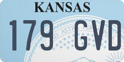 KS license plate 179GVD