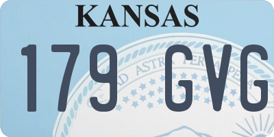 KS license plate 179GVG