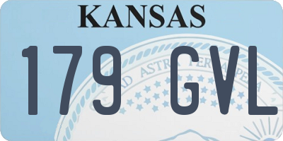 KS license plate 179GVL