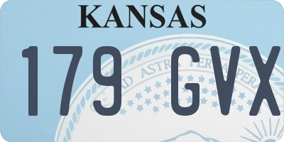 KS license plate 179GVX