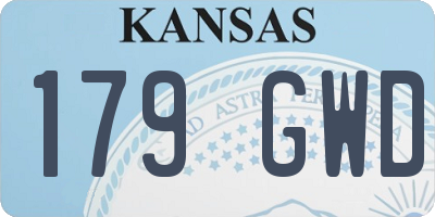 KS license plate 179GWD