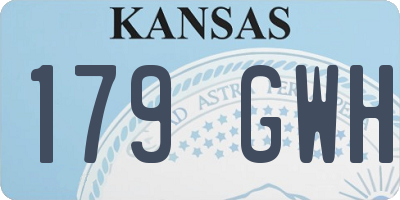 KS license plate 179GWH