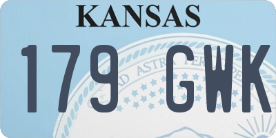 KS license plate 179GWK