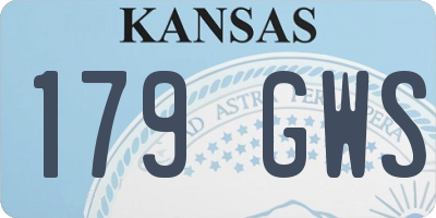 KS license plate 179GWS