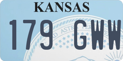 KS license plate 179GWW