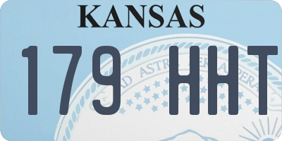 KS license plate 179HHT