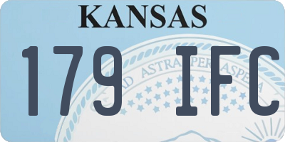 KS license plate 179IFC