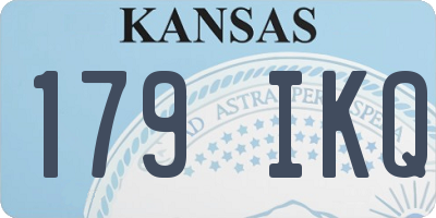 KS license plate 179IKQ