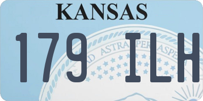 KS license plate 179ILH