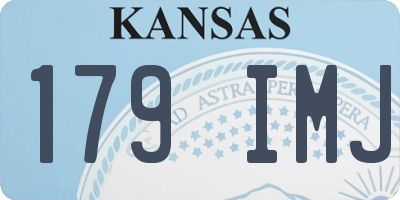 KS license plate 179IMJ