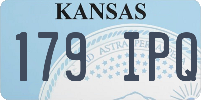 KS license plate 179IPQ