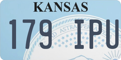 KS license plate 179IPU