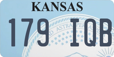 KS license plate 179IQB