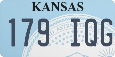 KS license plate 179IQG