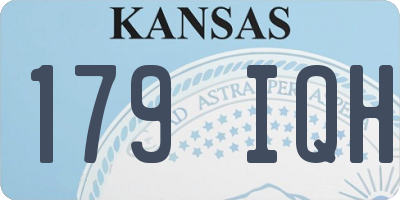 KS license plate 179IQH