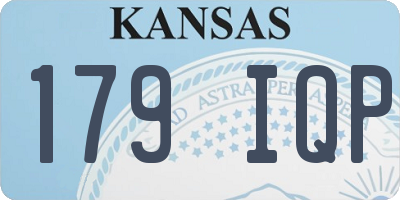 KS license plate 179IQP