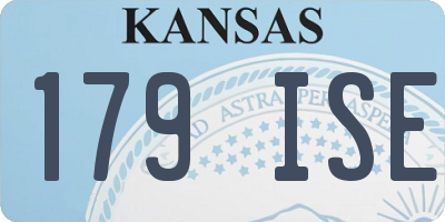 KS license plate 179ISE