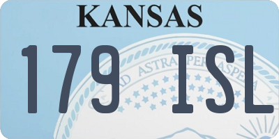 KS license plate 179ISL