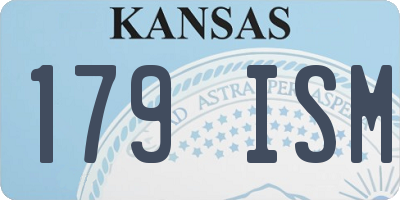 KS license plate 179ISM