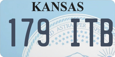 KS license plate 179ITB