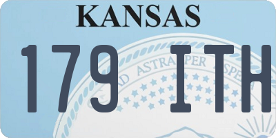 KS license plate 179ITH