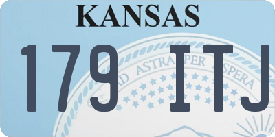 KS license plate 179ITJ