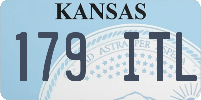 KS license plate 179ITL