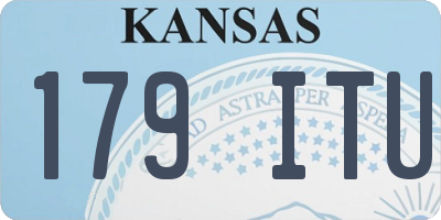 KS license plate 179ITU