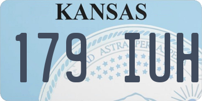 KS license plate 179IUH