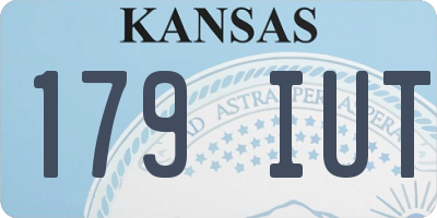 KS license plate 179IUT