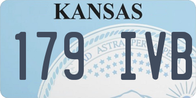 KS license plate 179IVB