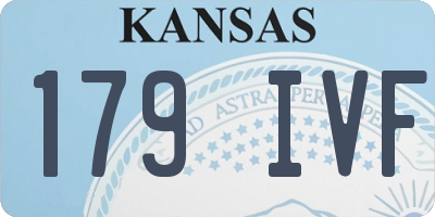 KS license plate 179IVF
