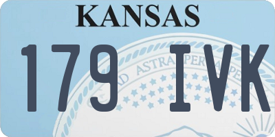 KS license plate 179IVK