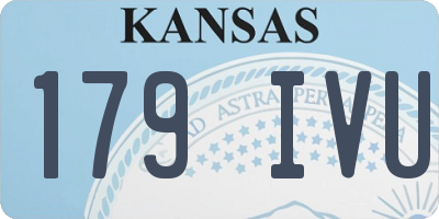 KS license plate 179IVU