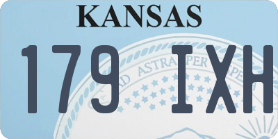 KS license plate 179IXH