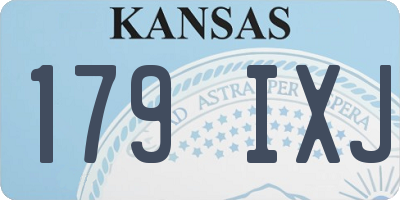 KS license plate 179IXJ