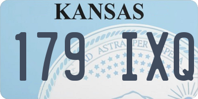 KS license plate 179IXQ