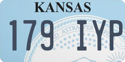 KS license plate 179IYP