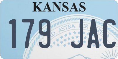 KS license plate 179JAC